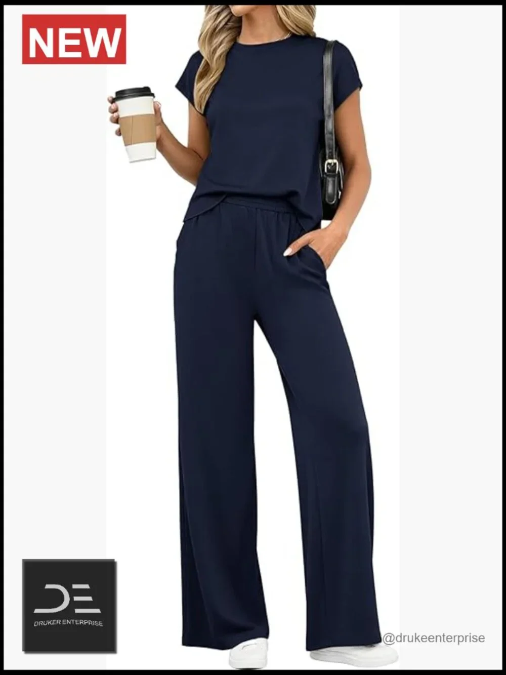 Casual Cap Sleeve Lounge Set Summer Tracksuit Matching Set